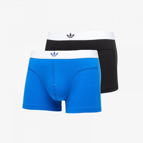 Boxerky adidas Comfort Flex Cotton - Body Lines Trunk 2-Pack Blue/ Black M