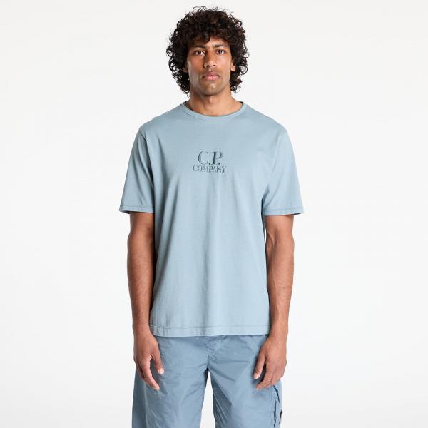 Tričko C.P. Company Tacting Piquet Embroidery T-Shirt Stormy Weather S