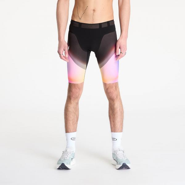 Šortky SOAR Running Men's Marathon Speed Shorts Black/Summer Rainbow L