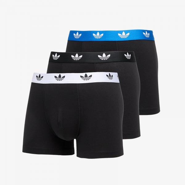 Boxerky adidas Comfort Flex Cotton Trunk 3-Pack Black M