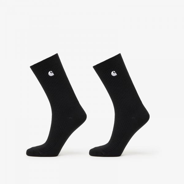 Ponožky Carhartt WIP Madison Socks 2-Pack Black/ White Universal