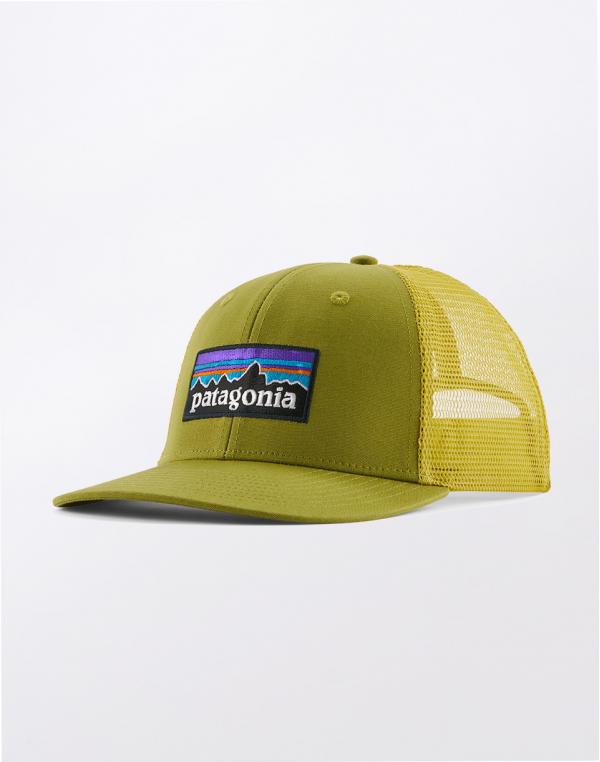 Patagonia P-6 Logo Trucker Hat Graze Green