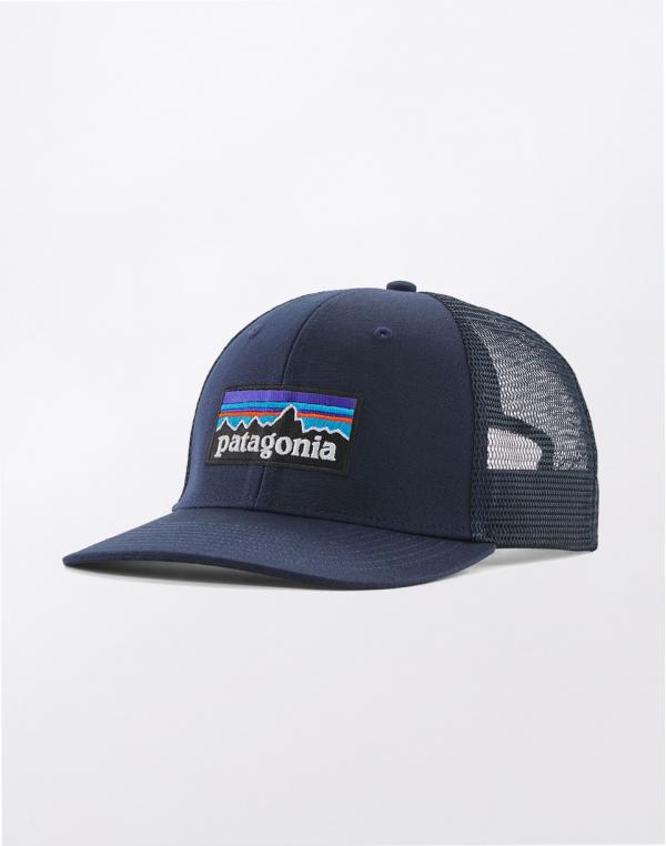 Patagonia P-6 Logo Trucker Hat New Navy