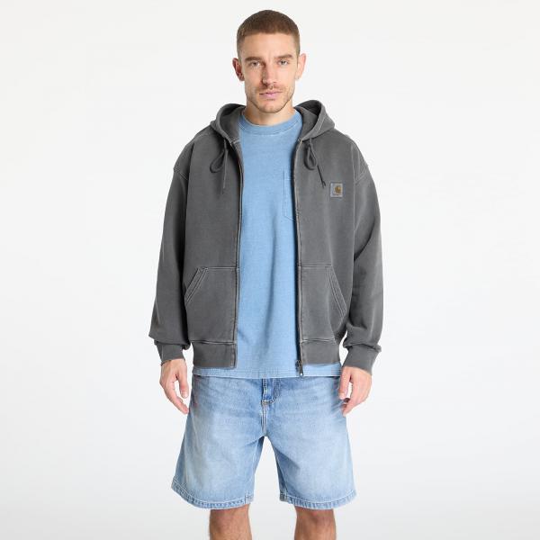 Mikina Carhartt WIP Hooded Nelson Jacket UNISEX Graphite Garment Dyed S