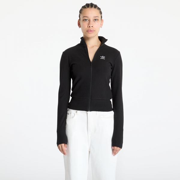 Mikina adidas Essentials Rib Full Zip Tracktop Black/ Black XL
