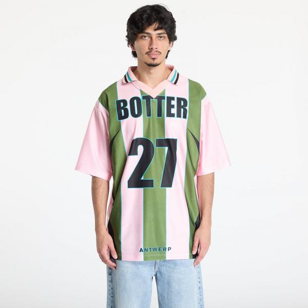 Dres Reebok x Botter LTD Reverse Soccer Tee Striped Pink/ Green L