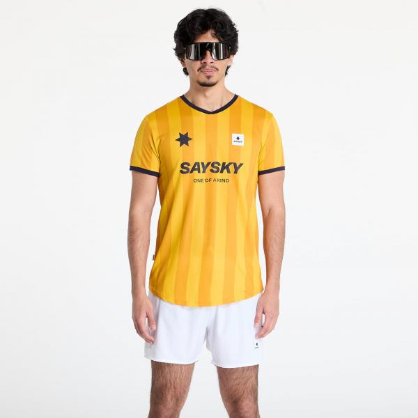 Tričko SAYSKY Stripe Combat T-Shirt Yellow Aop S