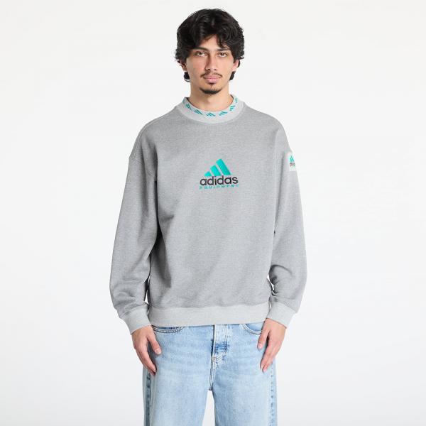 Mikina adidas Equipment Reflective Crew Neck Sweatshirt Grey/ Medium Grey Heather S