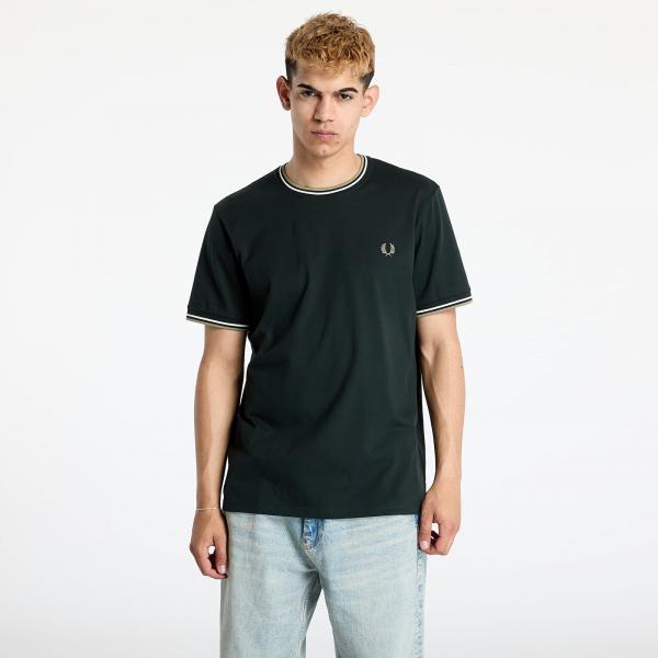Tričko FRED PERRY Twin Tipped T-Shirt Nghgrn/ Lecr/ Olmn M