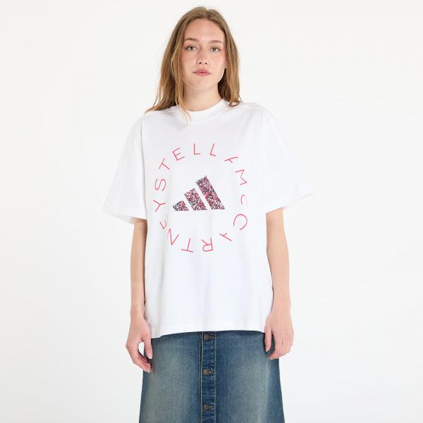 Tričko adidas by Stella Mccartney Loose Graphic Tee White/ White S