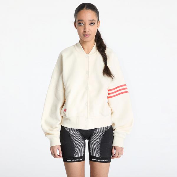 Bomber adidas Neuclassics Boucle Bomber Jacket Beige/ Cream White/ Real Coral XS