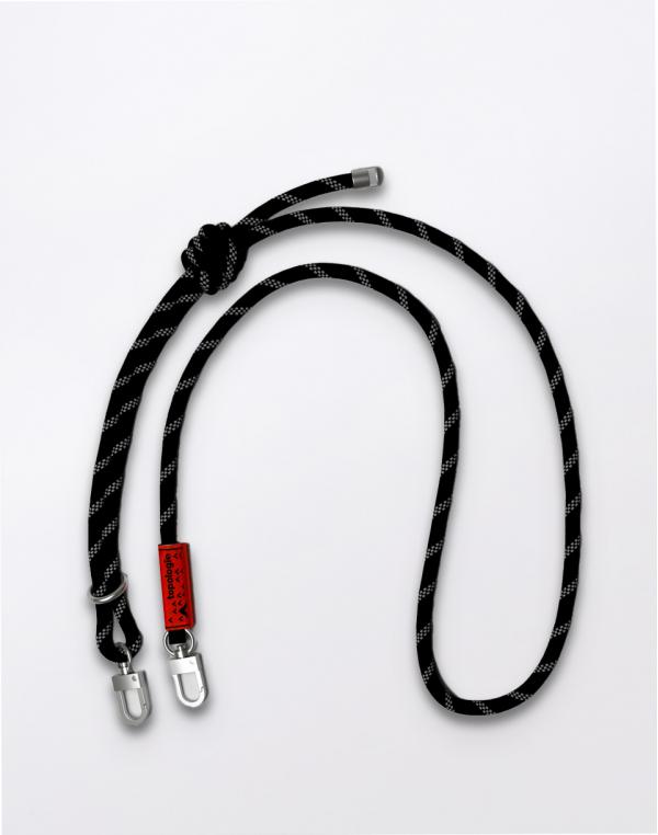 Topologie 8.0mm Rope Strap Black Reflective