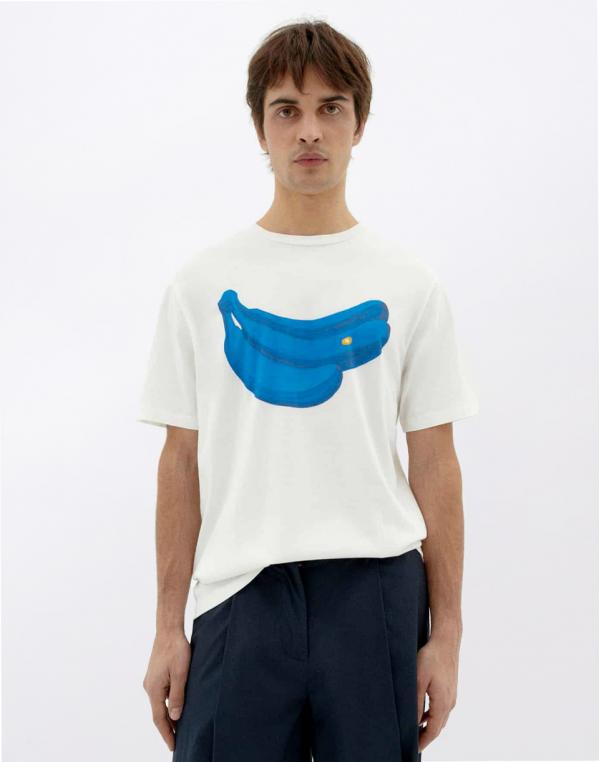 Tričko Thinking MU Bananas Zach T-Shirt WHITE