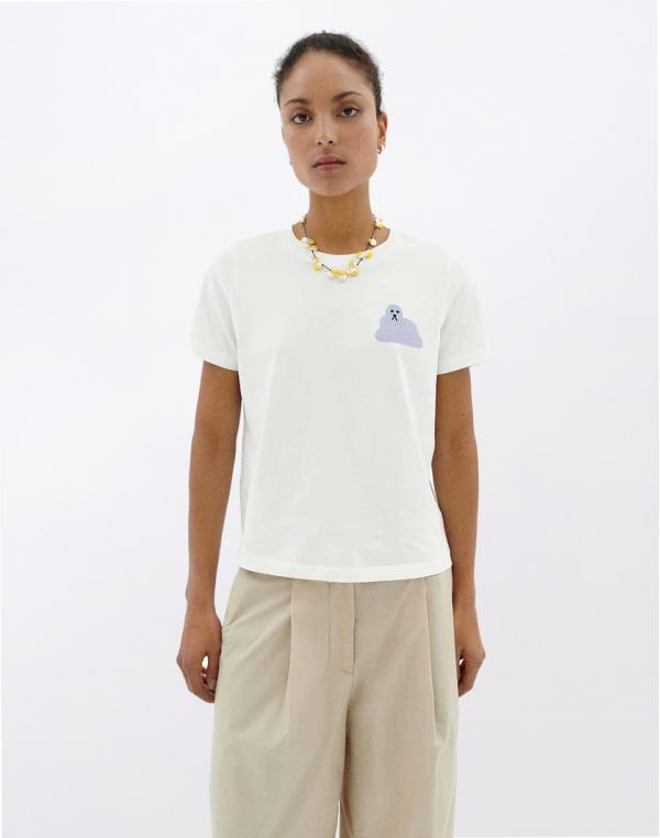 Tričko Thinking MU Bluedog Ida T-Shirt WHITE