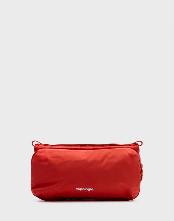 Topologie Bottle Sacoche Medium Red Tech Sateen