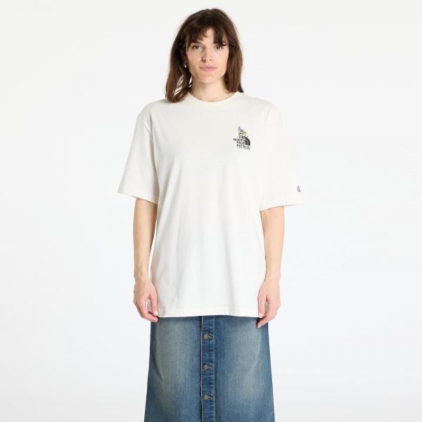 Tričko The North Face UNISEX Ss Clean Trails Oversized Tee White Dune XL