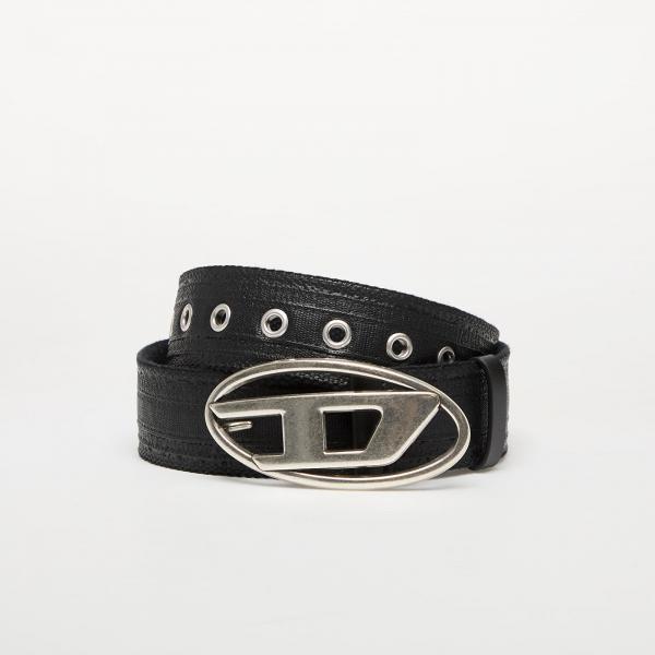 Pásek Diesel Oval D Logo B-1Dr Tape Belt Black 100