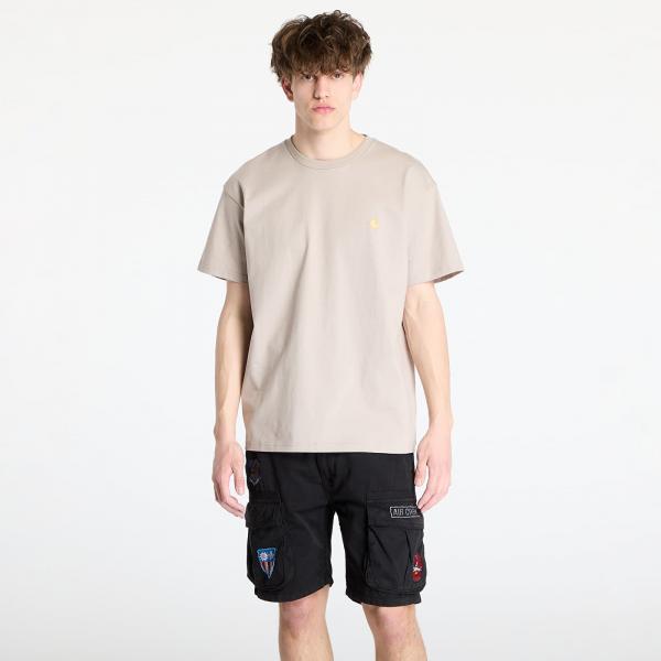 Tričko Carhartt WIP S/S Chase T-Shirt Dusky Beige/ Gold XS