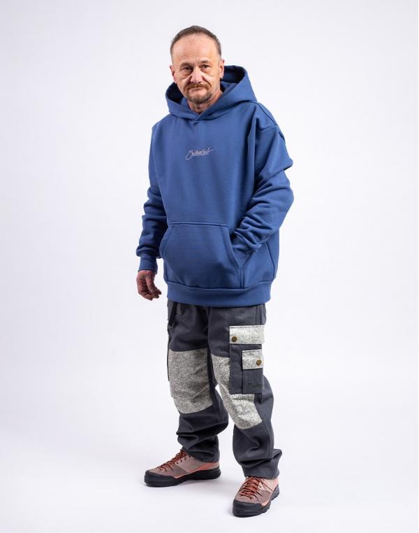 ONE OF XX Sheltersuit Logo Hoody Faded blue S