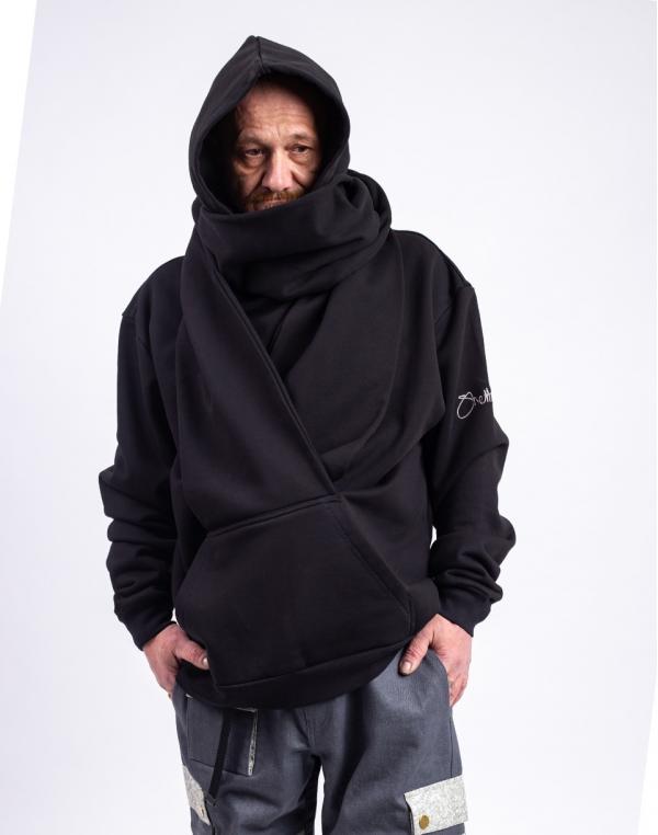 ONE OF XX Sheltersuit Scarf Hoody Black S