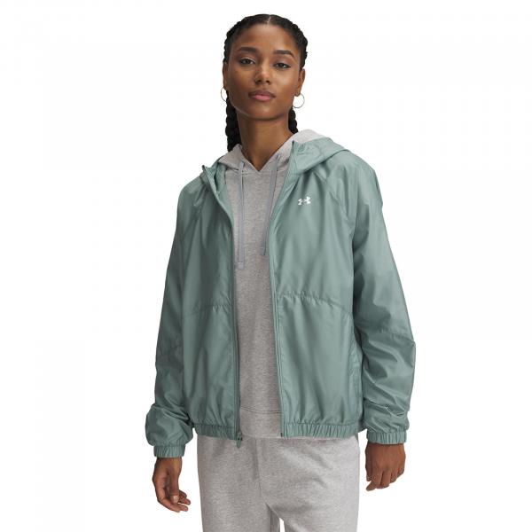 Bunda Under Armour Rival Sport Windbreak Jacket Silica Green/ White XS