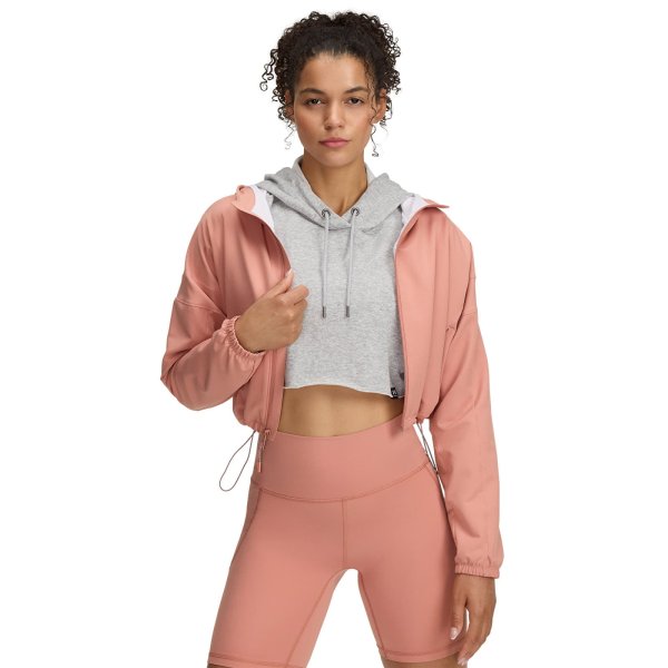 Bunda Under Armour Unstoppable Woven Hooded Jacket Canyon Pink/ Black L