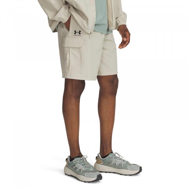 Šortky Under Armour Vibe Woven Cargo Short Khaki Base/ Black L