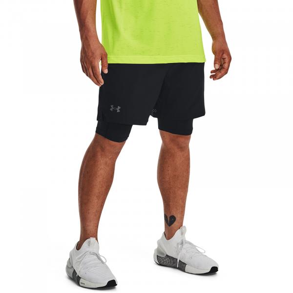Šortky Under Armour Vanish Woven 2in1 Sts Black/ Black/ Pitch Gray S