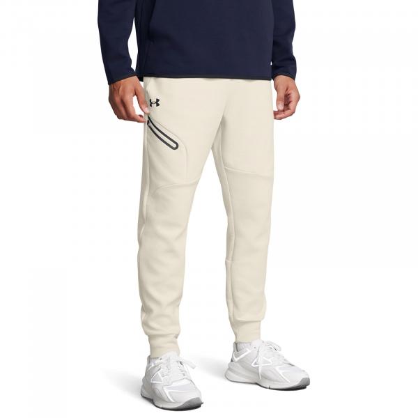 Kalhoty Under Armour Unstoppable Fleece Jogger EU Summit White/ Black L