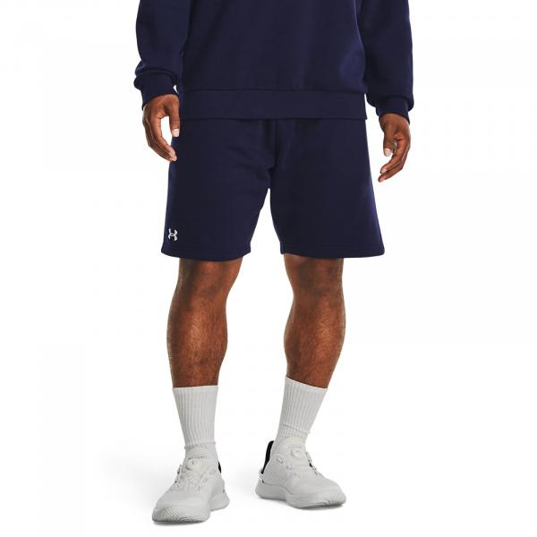 Šortky Under Armour Rival Fleece Shorts Midnight Navy/ White L