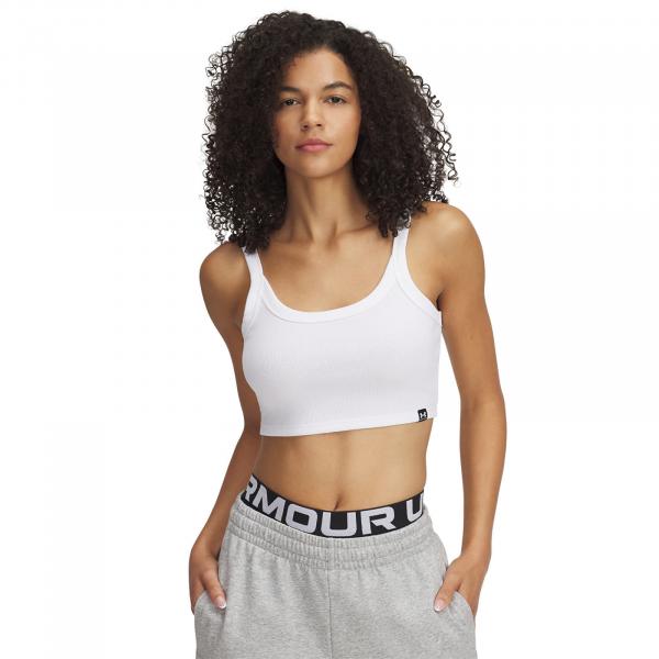 Tílko Under Armour Rival Rib Baby Tank White/ White M