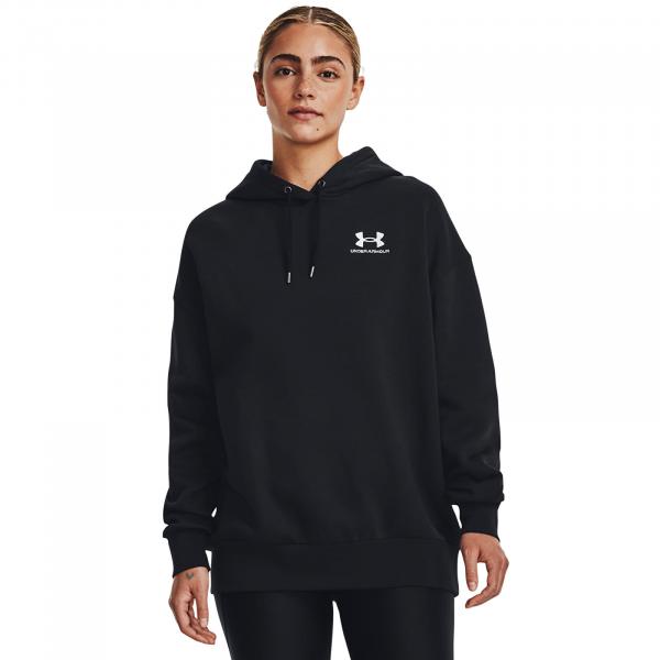 Mikina Under Armour Icon Fleece OS Hoodie Black/ White S