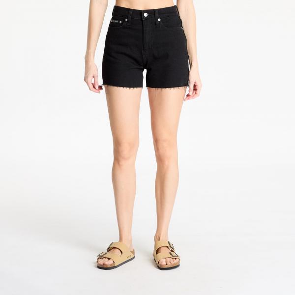 Šortky Calvin Klein Jeans Mom Short Denim Black 25