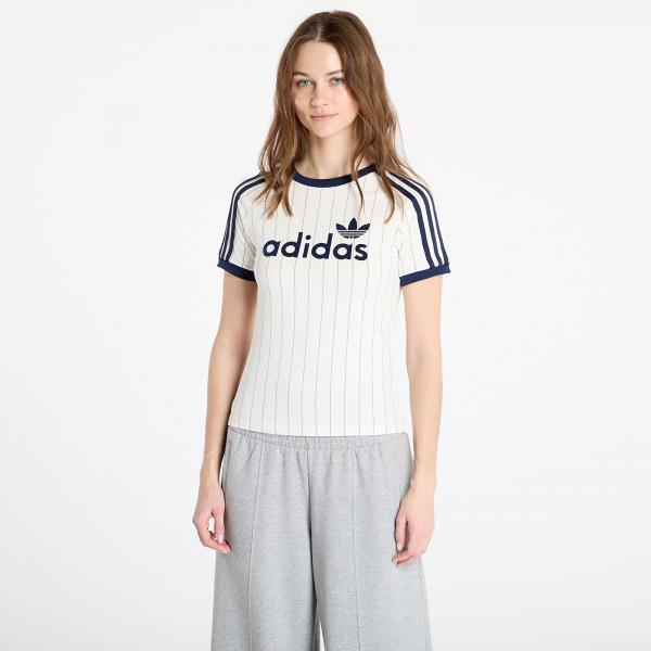 Tričko adidas Linear Graphic Cali Tee Off White/ Night Indigo S