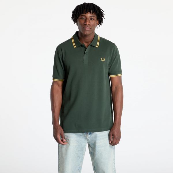 Tričko FRED PERRY Twin Tipped Shirt Crt Grn/ Hnycmb L