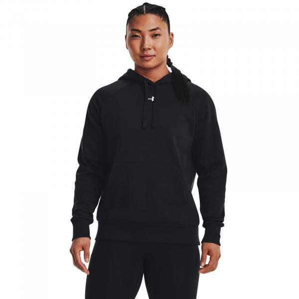 Mikina Under Armour Rival Fleece Hoodie Black/ White XS