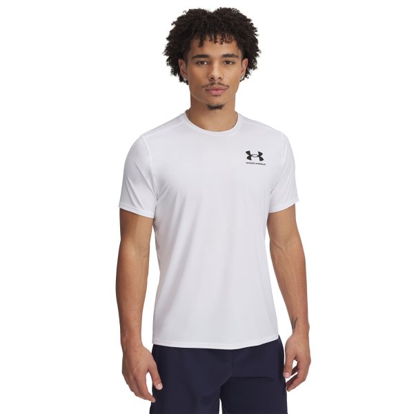 Tričko Under Armour Heatgear Fitted SS Tee White/ Black L