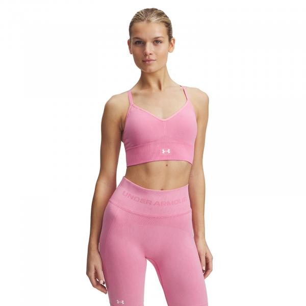 Podprsenka Under Armour Vanish Seamless Washed Low Shaded Fuchsia/ White M