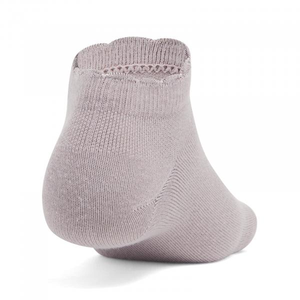 Ponožky Under Armour Essential Low Cut 3-Pack Gray Dawn/ White/ Gray Dawn M