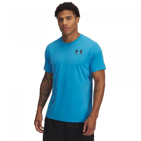 Tričko Under Armour Heatgear Fitted SS Tee Ether Blue/ Black S