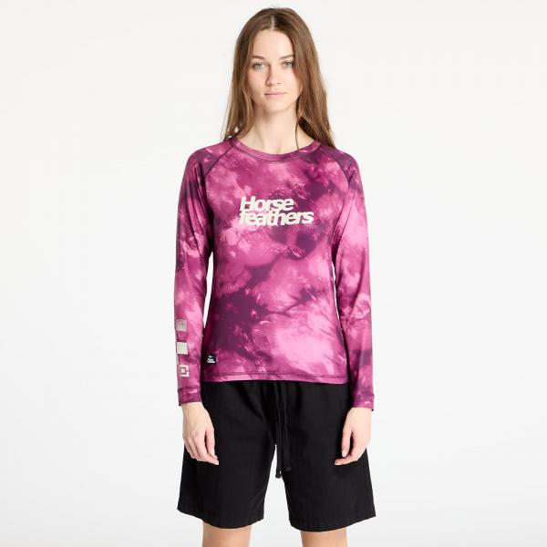 Tričko Horsefeathers Deco Long Sleeve Bike Jersey Blackberry Camo S
