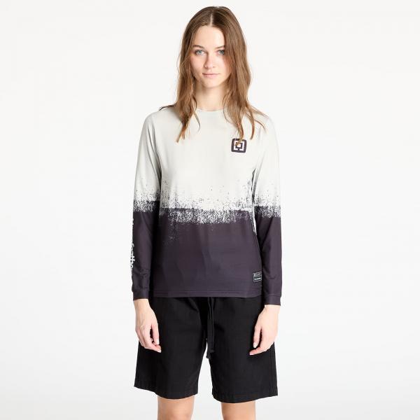 Tričko Horsefeathers W Quantum Ls Bike Jersey Silver Birch/ Black M