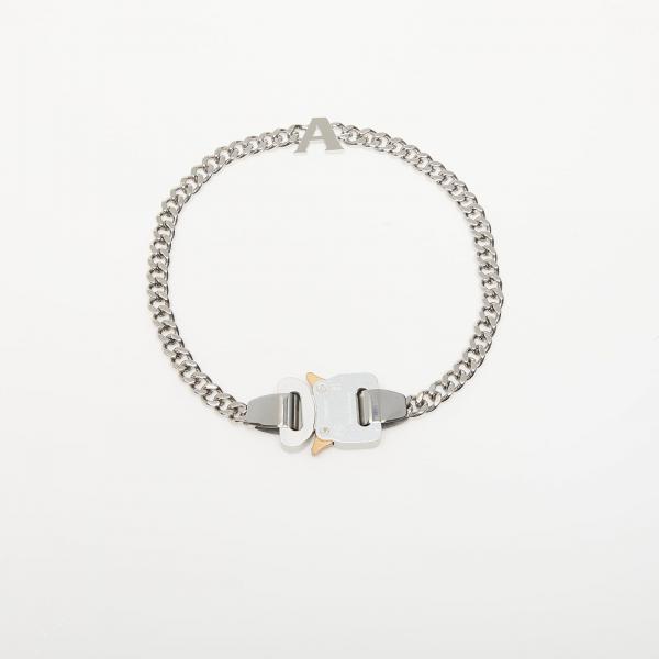 Alyx Studio Buckle Necklace With Charm Silver M