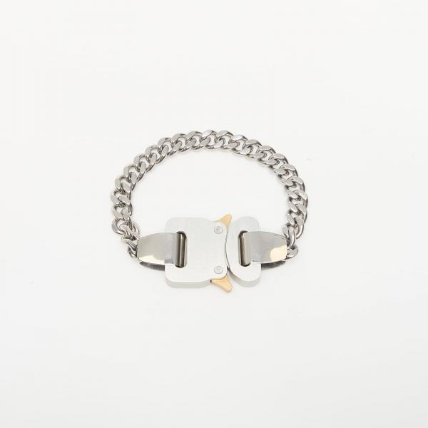 Alyx Studio Metal Buckle Bracelet Silver L/XL