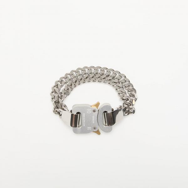 Alyx Studio 2X Chain Buckle Bracelet Silver L/XL