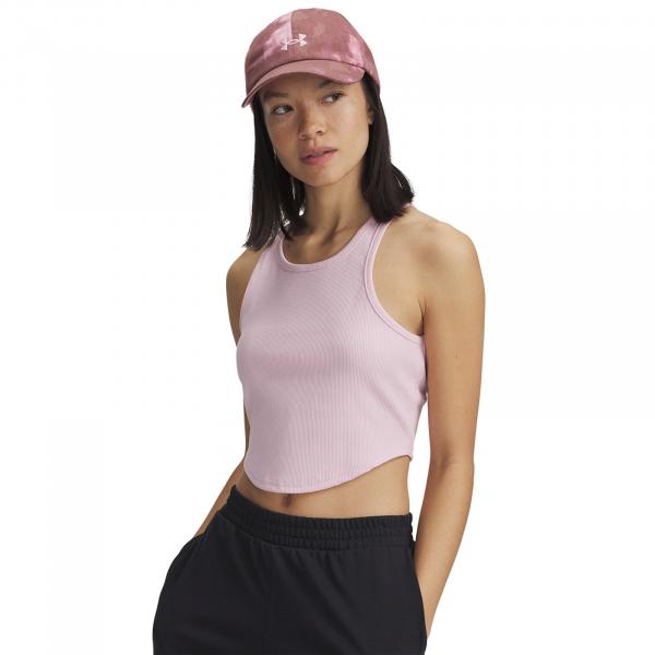 Tílko Under Armour Rival Rib Tank Prime Pink/ White L