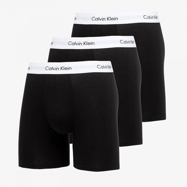 Boxerky Calvin Klein 3-Pack Boxer Briefs Black S