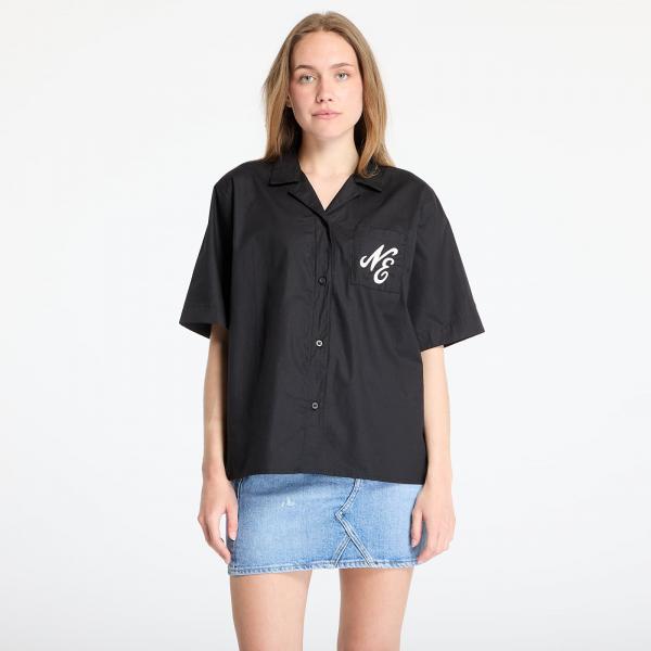 Košile New Era Revere Shirt Black XL