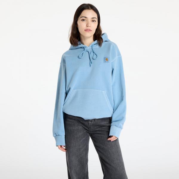 Mikina Carhartt WIP Hooded Nelson Sweat UNISEX Clay Blue Garment Dyed S
