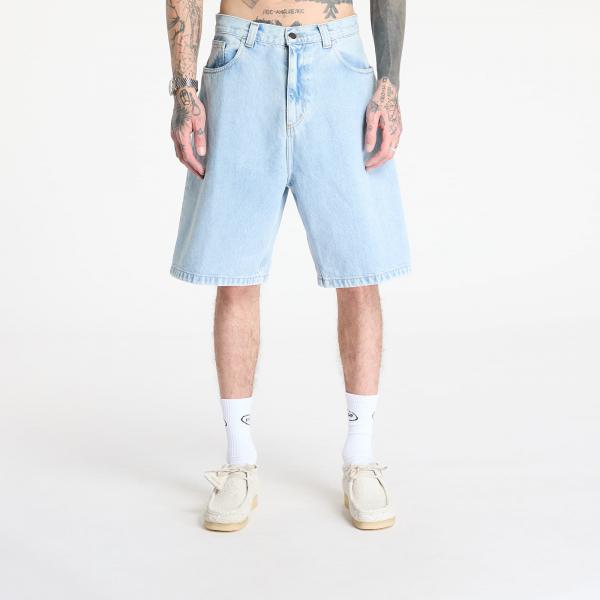 Šortky Carhartt WIP Brandon Short Blue Heavy Stone Bleached L